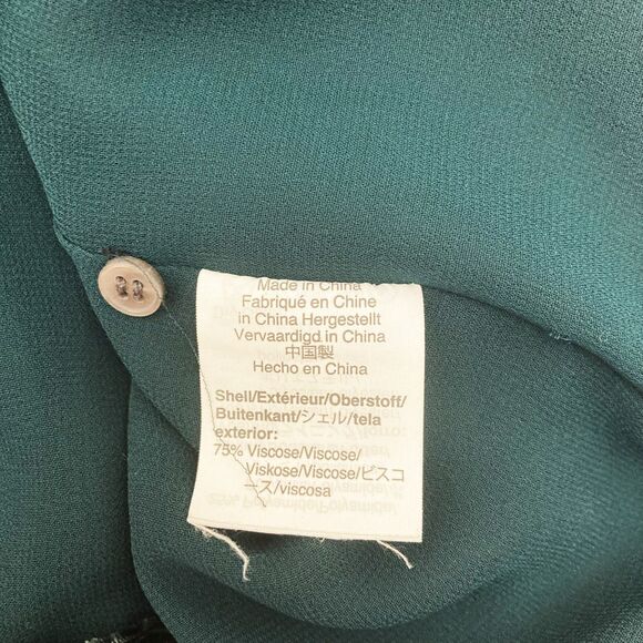 J.Crew Hunter Green Velvet Tank Top 2 Evening Party Keyhole Back Lined - Picture 13 of 15